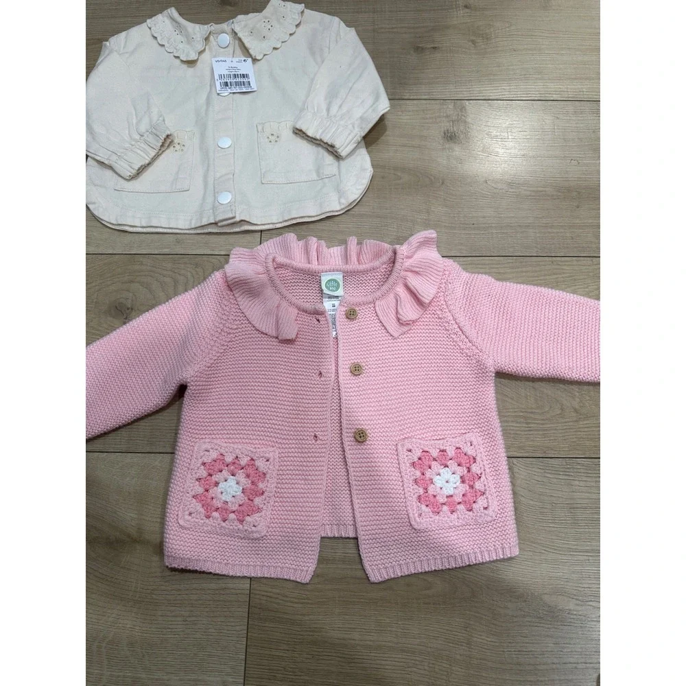 Baby Girl Bundle Next Little Me 3-6 6 Months NWT Jacket Cardigan Bunny Set 4pc